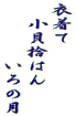 衣着て 　小貝拾はん 　　　　いろの月 